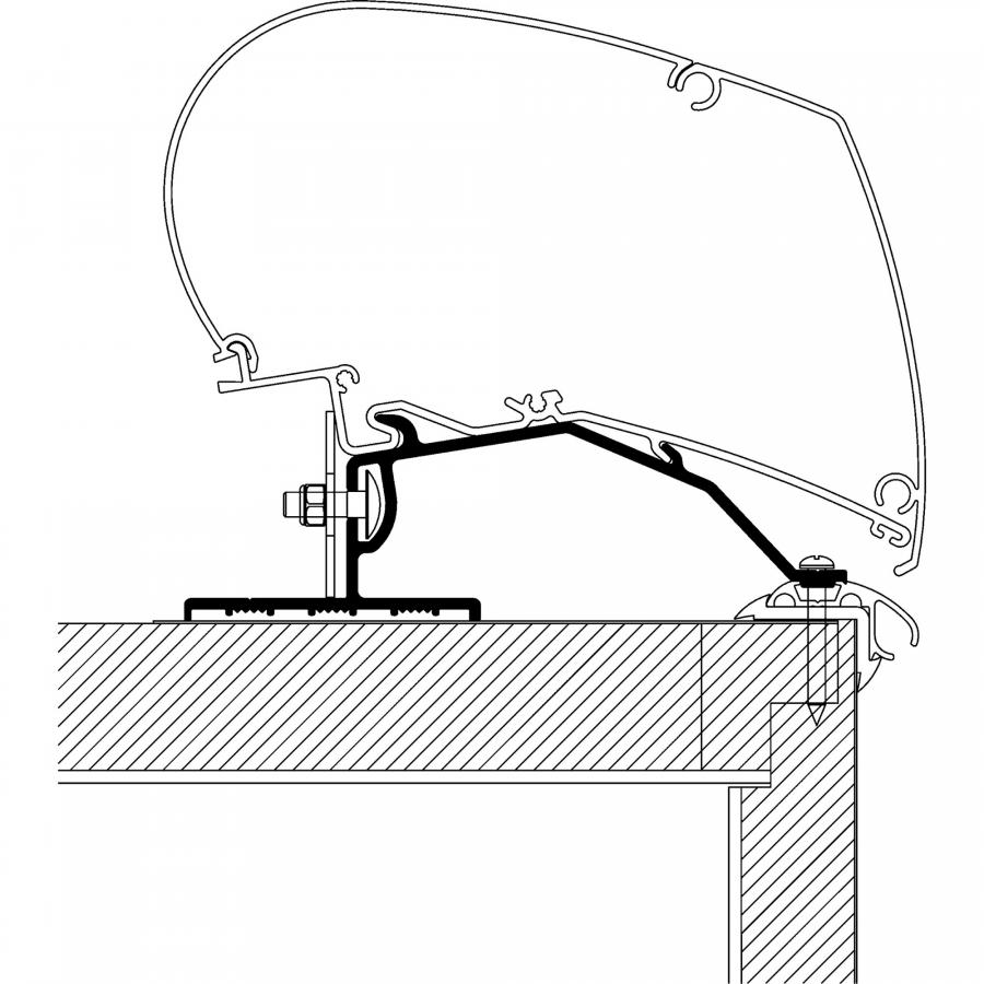 Artikelbild 1 des Artikels “Caravan Roof Adapter zu TO Serie 6 und 9 “